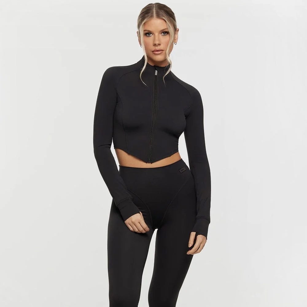 NAMA  Black Body Butter Contour Jacket & Leggings SIZE SMALL